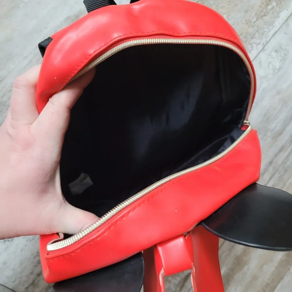 Disney Girl's 12-inch Minnie Mouse Big‎ Face Backpack Small Sewing Repair.